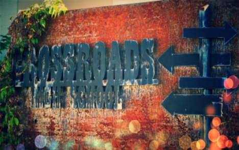 Picture of Crossroads Sign Picture of Crossroads Sign